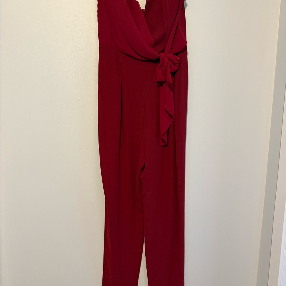 Elegant Red Jumpsuit